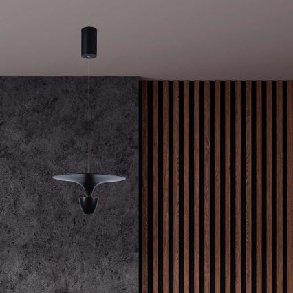 Lámpara LED colgante LED/9W/230V 3000K negro