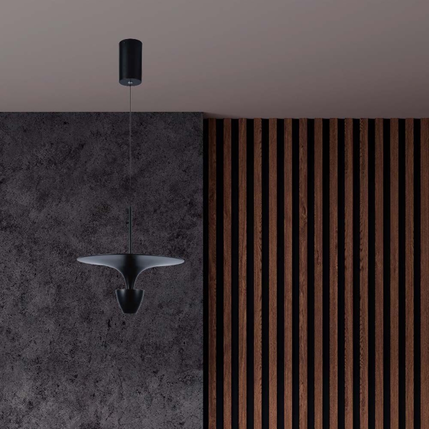 Lámpara LED colgante LED/9W/230V 3000K negro