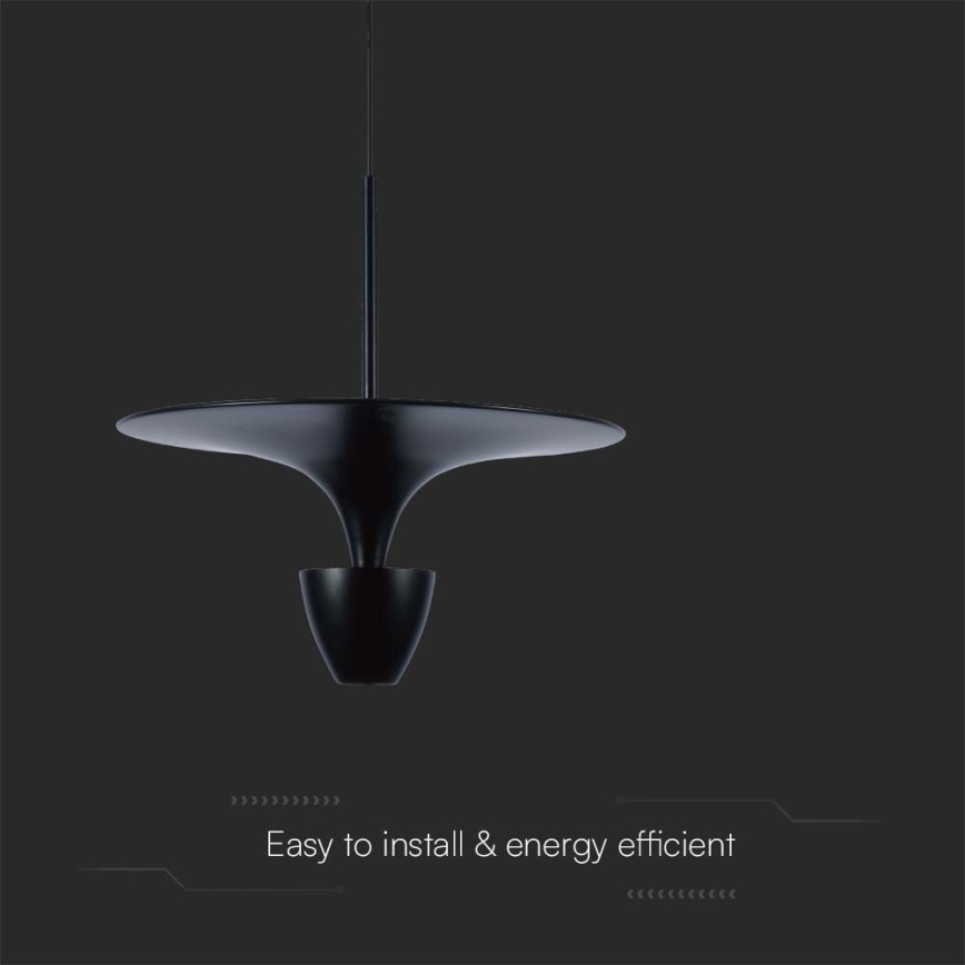 Lámpara LED colgante LED/9W/230V 3000K negro