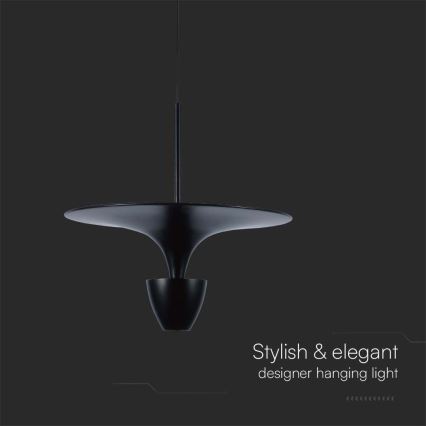 Lámpara LED colgante LED/9W/230V 3000K negro