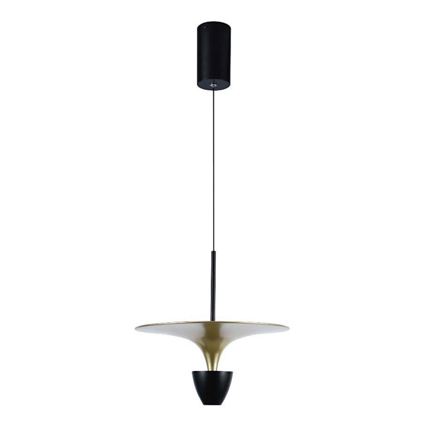 Lámpara LED colgante LED/9W/230V 4000K negro/dorado