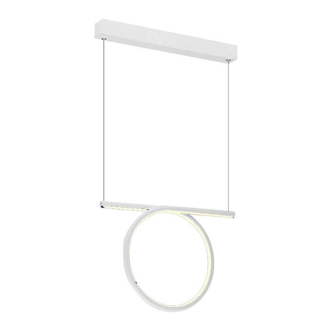 Lámpara LED colgante LOOP LED/20W/230V blanca