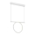 Lámpara LED colgante LOOP LED/20W/230V blanca