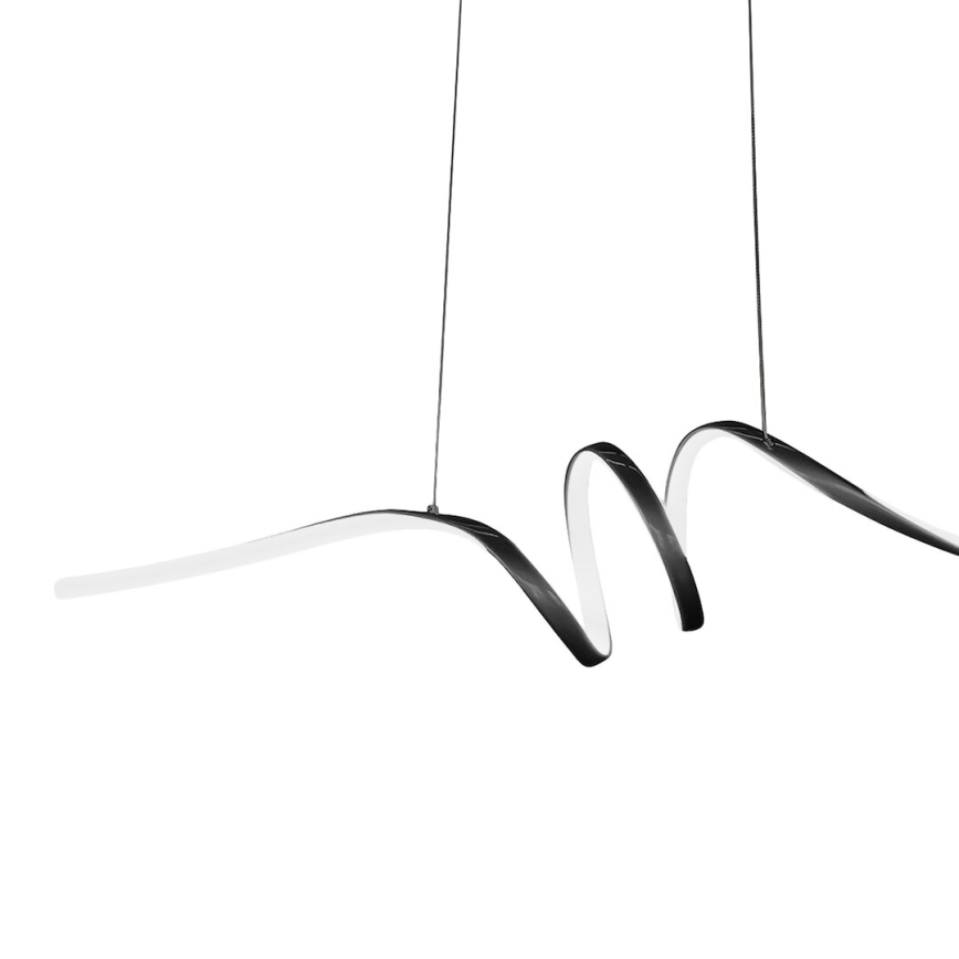Lámpara LED colgante LOOP LED/28W/230V negro