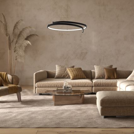 Lámpara LED colgante LORENZO LED/35W/230V negro