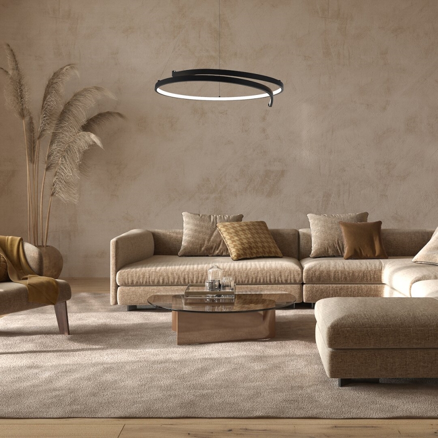 Lámpara LED colgante LORENZO LED/35W/230V negro