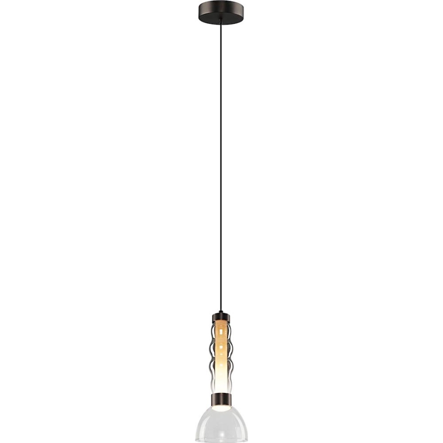 Lámpara LED colgante LUCCO LED/13W/230V diá. 15 cm ahumado