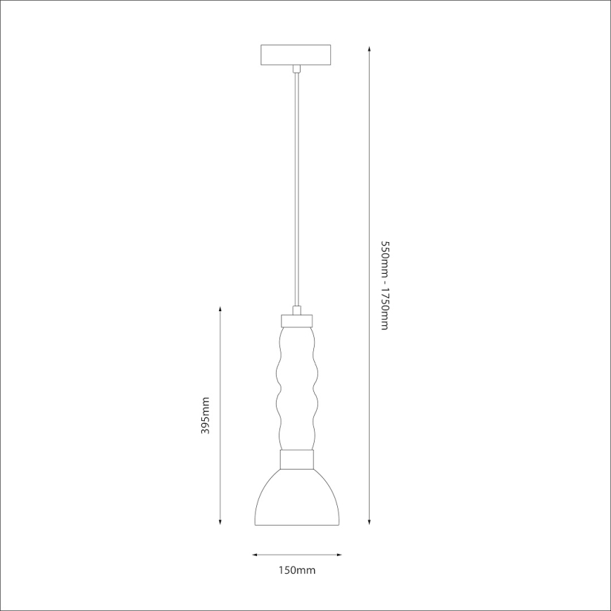 Lámpara LED colgante LUCCO LED/13W/230V diá. 15 cm ahumado