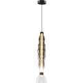 Lámpara LED colgante LUCCO LED/18W/230V diá. 15 cm ahumado