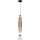 Lámpara LED colgante LUCCO LED/18W/230V diá. 15 cm ahumado