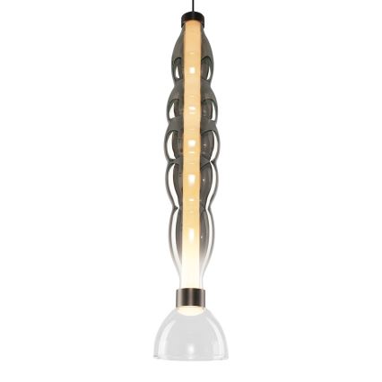Lámpara LED colgante LUCCO LED/18W/230V diá. 15 cm ahumado