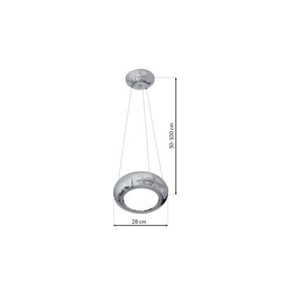 Lámpara LED colgante MERCURIO 1xLED/12W/230V