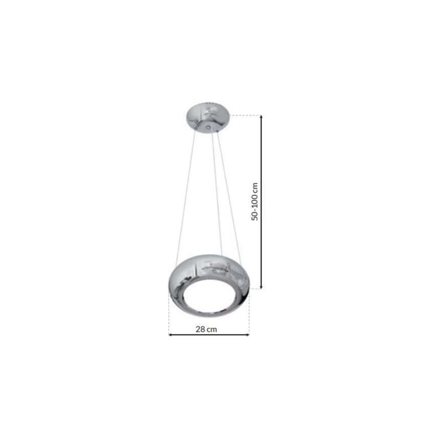 Lámpara LED colgante MERCURIO 1xLED/12W/230V