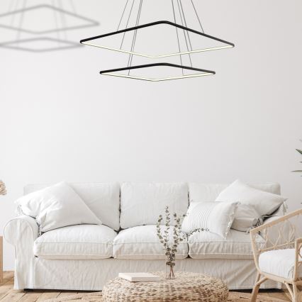 Lámpara LED colgante NIX LED/50W/230V negro