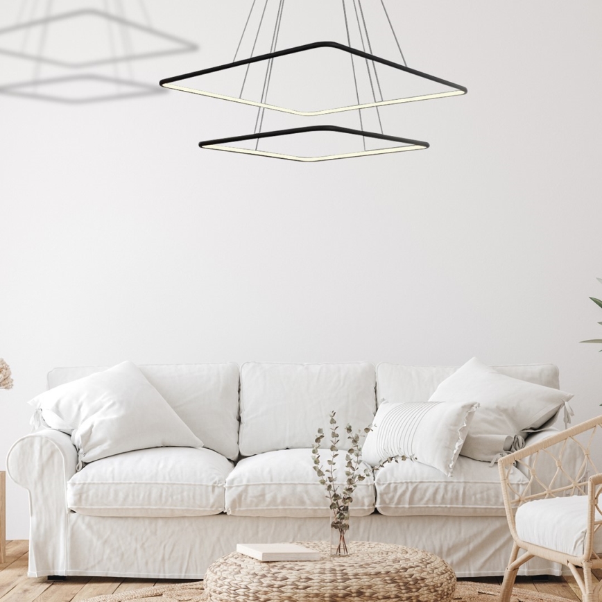 Lámpara LED colgante NIX LED/50W/230V negro