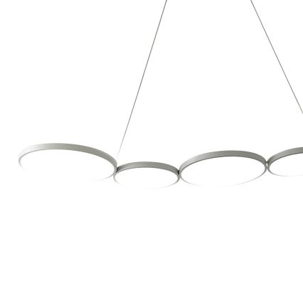 Lámpara LED colgante OLYMPIA 5xLED/10W/230V gris