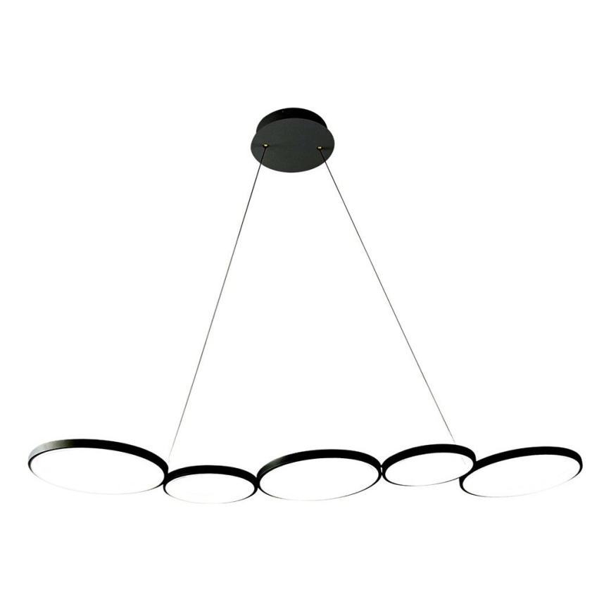 Lámpara LED colgante OLYMPIA 5xLED/10W/230V negro