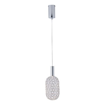 Lámpara LED colgante PERFORATO LED/6,3W/230V 3000K cromo brillante diá. 13 cm