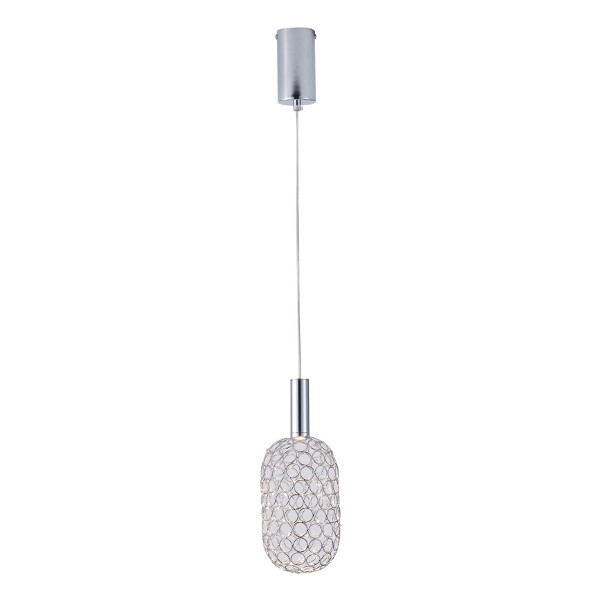 Lámpara LED colgante PERFORATO LED/6,3W/230V 3000K cromo brillante diá. 13 cm
