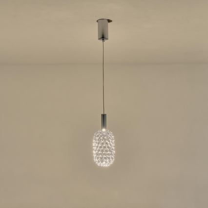 Lámpara LED colgante PERFORATO LED/6,3W/230V 3000K cromo brillante diá. 13 cm