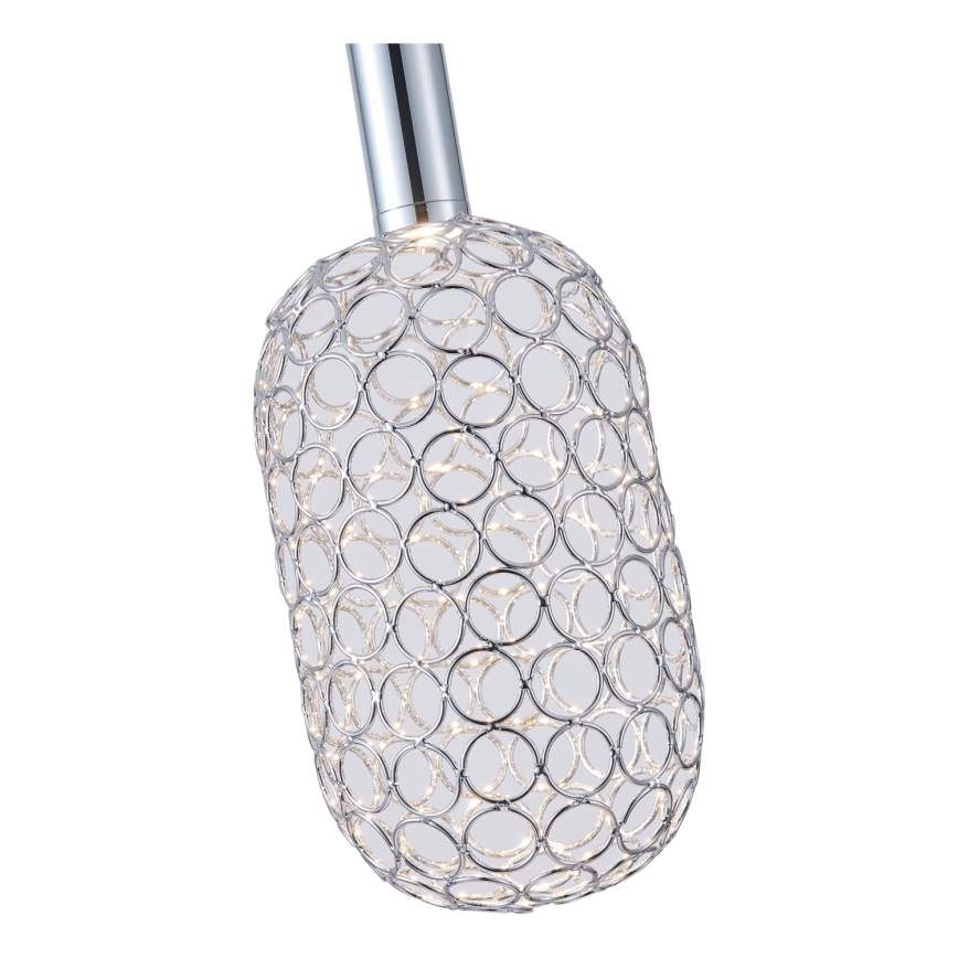 Lámpara LED colgante PERFORATO LED/6,3W/230V 3000K cromo brillante diá. 13 cm