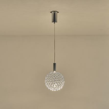 Lámpara LED colgante PERFORATO LED/6,3W/230V 3000K cromo brillante diá. 20 cm