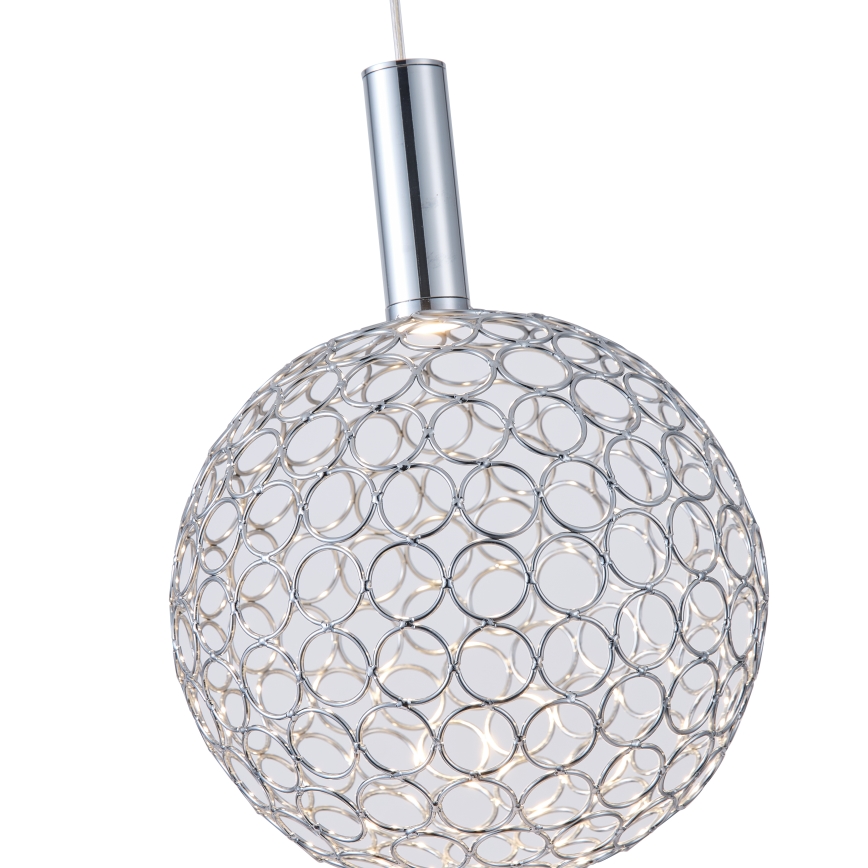 Lámpara LED colgante PERFORATO LED/6,3W/230V 3000K cromo brillante diá. 20 cm