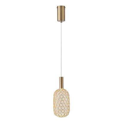 Lámpara LED colgante PERFORATO LED/6,3W/230V 3000K dorado diá. 13 cm