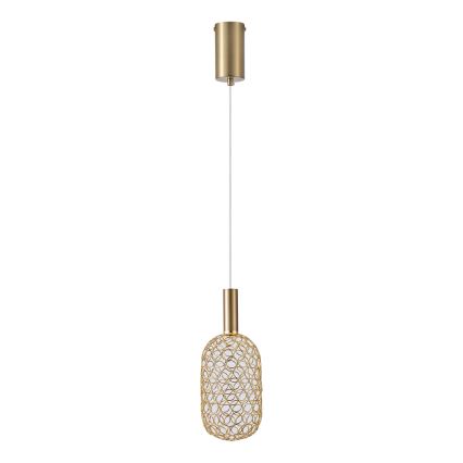 Lámpara LED colgante PERFORATO LED/6,3W/230V 3000K dorado diá. 13 cm