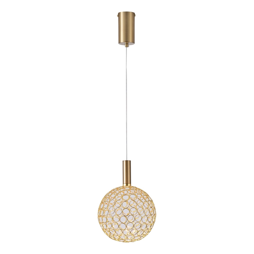 Lámpara LED colgante PERFORATO LED/6,3W/230V 3000K dorado diá. 20 cm