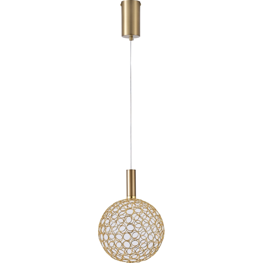 Lámpara LED colgante PERFORATO LED/6,3W/230V 3000K dorado diá. 20 cm