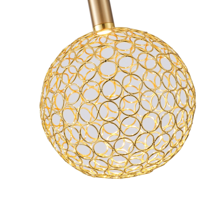 Lámpara LED colgante PERFORATO LED/6,3W/230V 3000K dorado diá. 20 cm