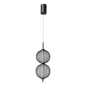 Lámpara LED colgante PUMA LED/10W/230V diámetro 14 cm negra