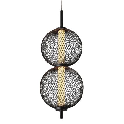 Lámpara LED colgante PUMA LED/10W/230V diámetro 14 cm negra