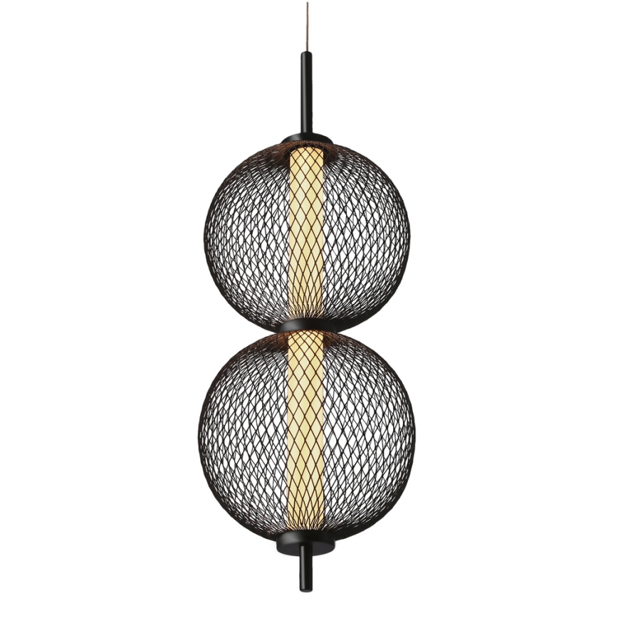 Lámpara LED colgante PUMA LED/10W/230V diámetro 14 cm negra