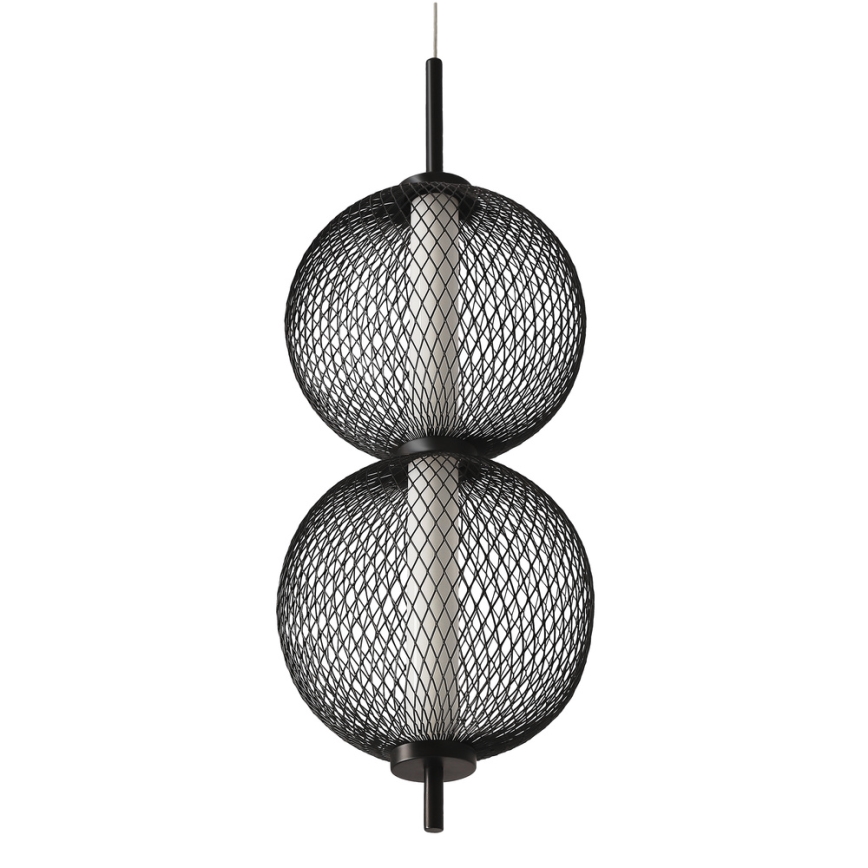 Lámpara LED colgante PUMA LED/10W/230V diámetro 14 cm negra