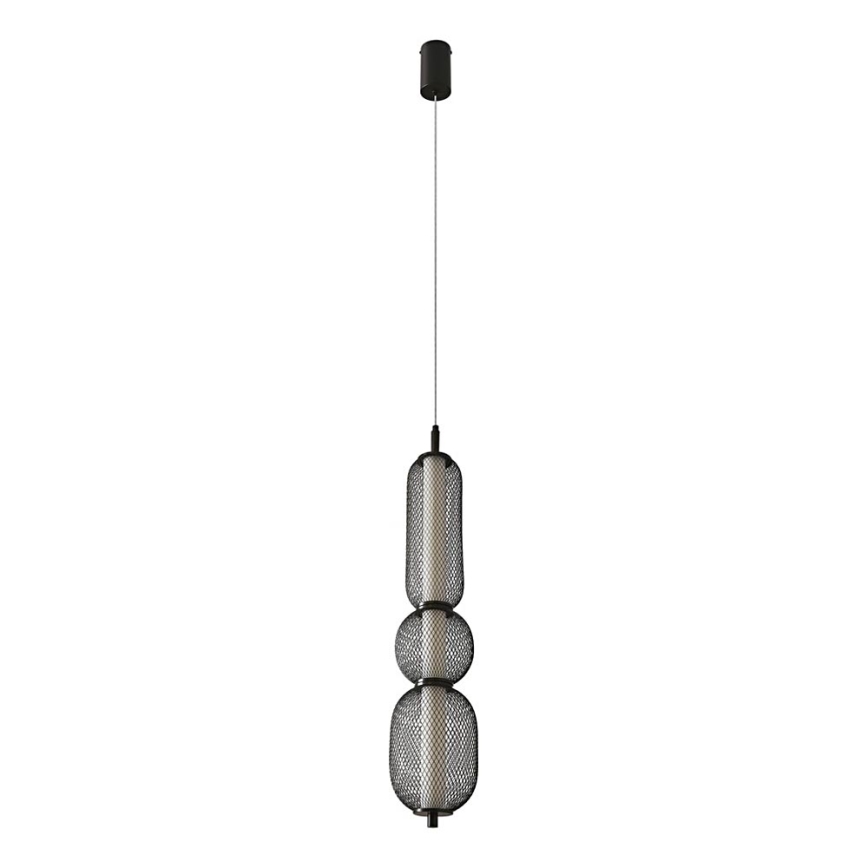 Lámpara LED colgante PUMA LED/15W/230V diámetro 14 cm negra
