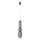 Lámpara LED colgante PUMA LED/15W/230V diámetro 14 cm negra