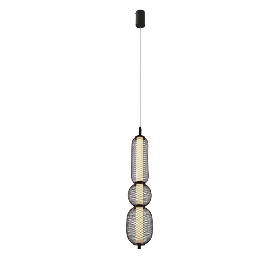 Lámpara LED colgante PUMA LED/15W/230V diámetro 14 cm negra