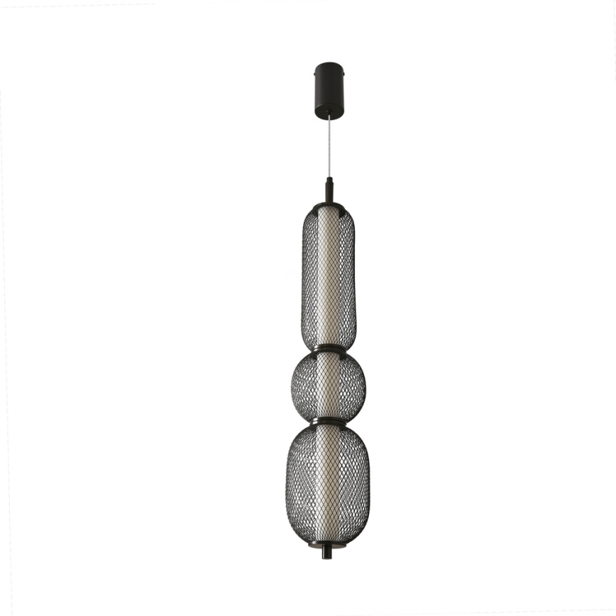 Lámpara LED colgante PUMA LED/15W/230V diámetro 14 cm negra