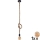 Lámpara LED colgante ROPE 1xE27/8W/230V