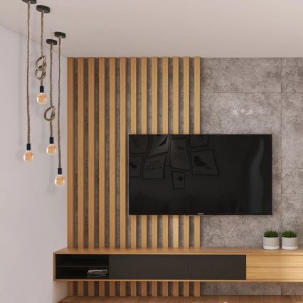 Lámpara LED colgante ROPE 1xE27/8W/230V