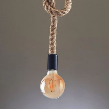 Lámpara LED colgante ROPE 1xE27/8W/230V