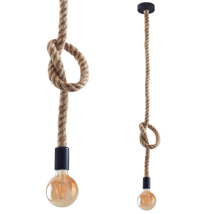 Lámpara LED colgante ROPE 1xE27/8W/230V