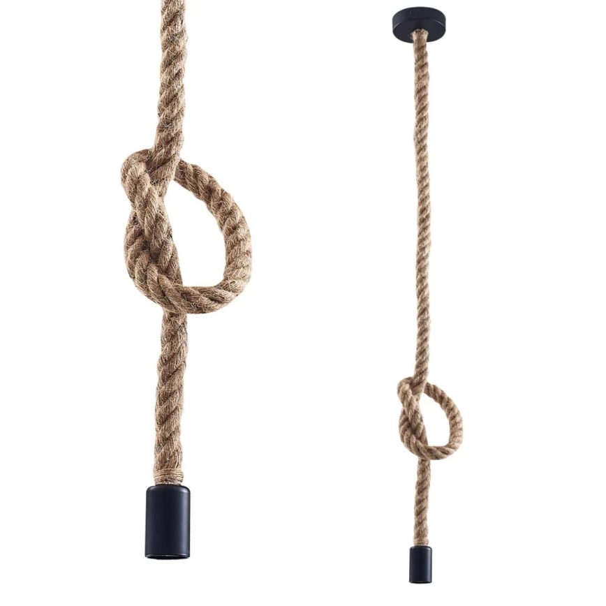Lámpara LED colgante ROPE 1xE27/8W/230V