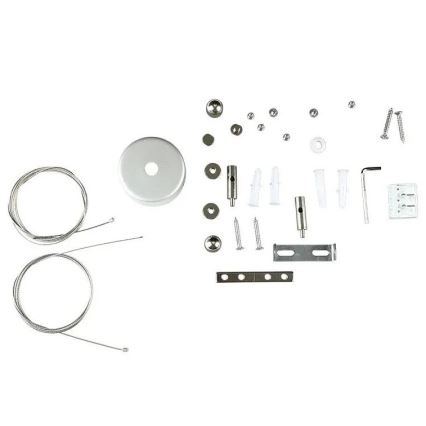 Lámpara LED colgante con cable CHIP LED SAMSUNG/40W/230V 4000K negro