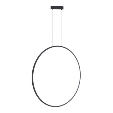 Lámpara LED colgante SATURNO LED/46W/230V Ø 80 cm IP44 antracita
