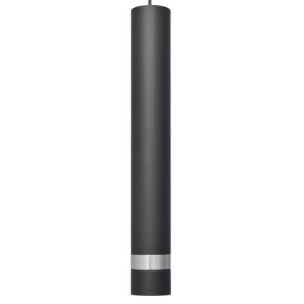 Lámpara LED colgante TUBA 1xGU10/4,8W/230V negro/cromo brillante