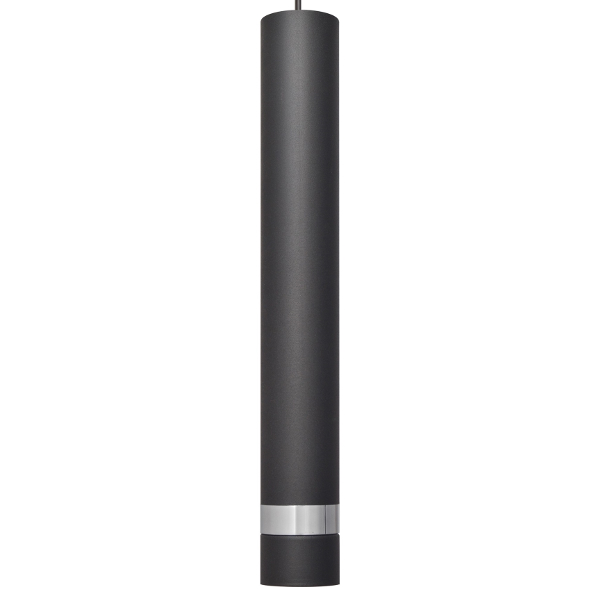 Lámpara LED colgante TUBA 1xGU10/4,8W/230V negro/cromo brillante