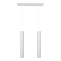 Lámpara LED colgante TUBA 2xGU10/4,8W/230V blanca